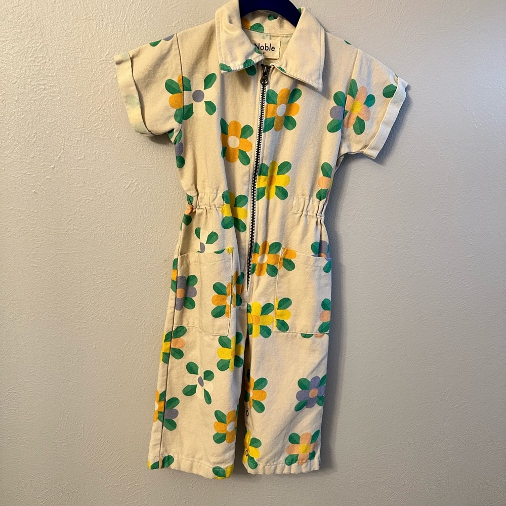 Noble Utility Jumpsuit - floral, kids 2T
